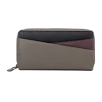 Karla Hanson Womens RFID Blocking Zip Around Wallet