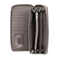 Karla Hanson Womens RFID Blocking Zip Around Wallet