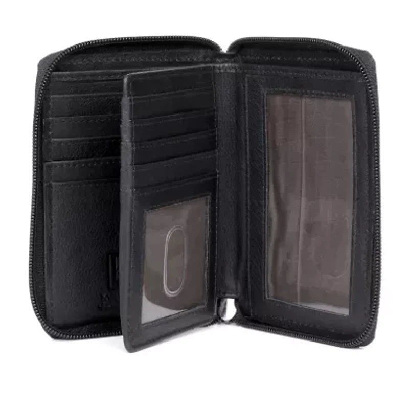 Karla Hanson Womens RFID Blocking Zip Around Wallet