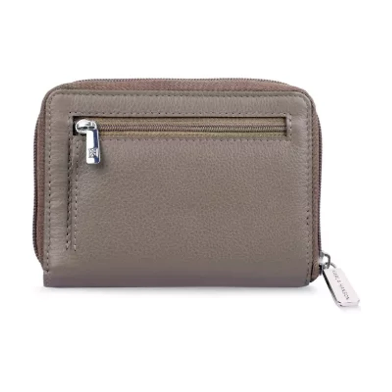 Karla Hanson Womens Rfid Blocking Zip Around Wallet