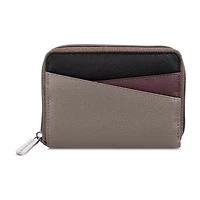 Karla Hanson Womens Rfid Blocking Zip Around Wallet