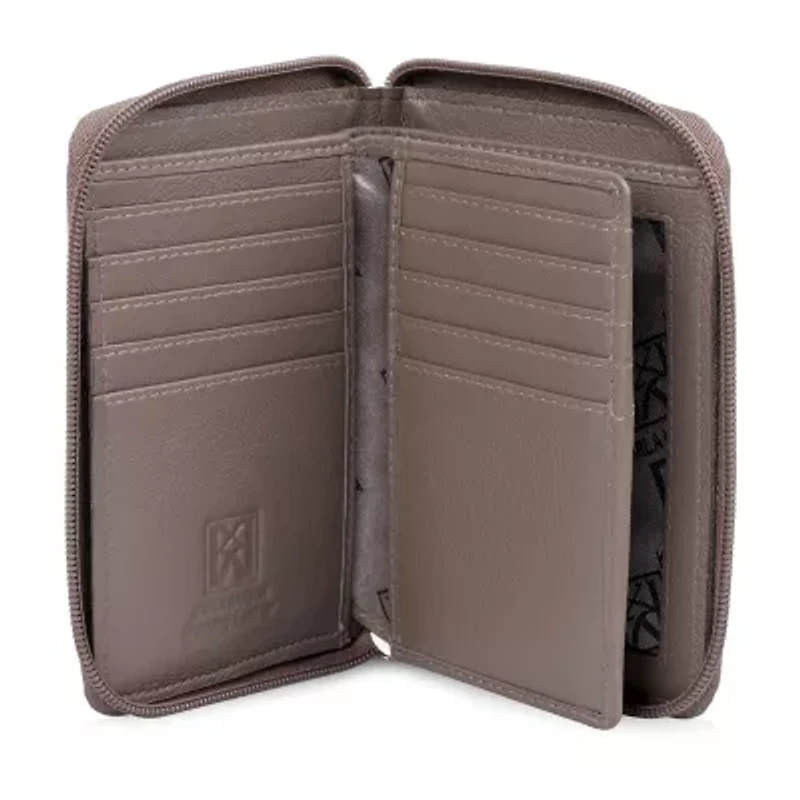 Karla Hanson Womens Rfid Blocking Zip Around Wallet