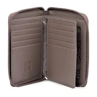 Karla Hanson Womens Rfid Blocking Zip Around Wallet