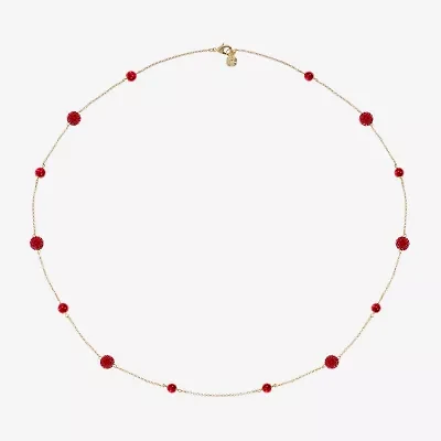 Monet Jewelry Station Womens Glass 34 Inch Strand Necklace