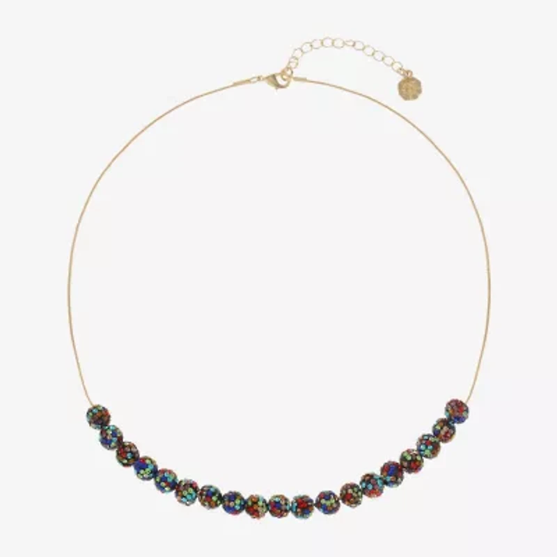 Monet Jewelry Frontal Womens 17 Inch Collar Necklace