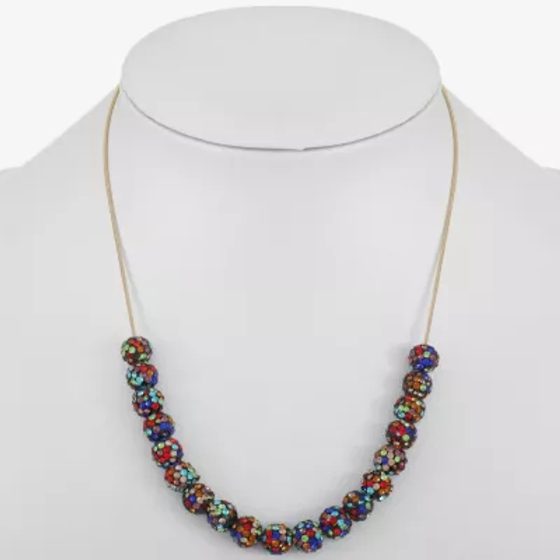 Monet Jewelry Frontal Womens 17 Inch Collar Necklace