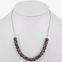 Monet Jewelry Frontal Womens 17 Inch Collar Necklace