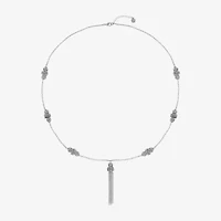 Monet Jewelry Station Tassel Womens Glass Round 31 Inch Pendant Necklace