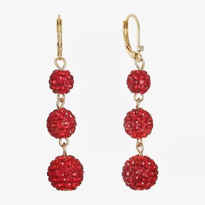 Monet Jewelry Womens Glass Drop Earrings
