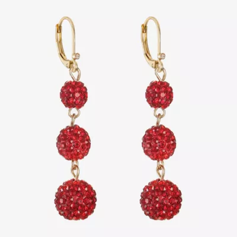 Monet Jewelry Womens Glass Drop Earrings