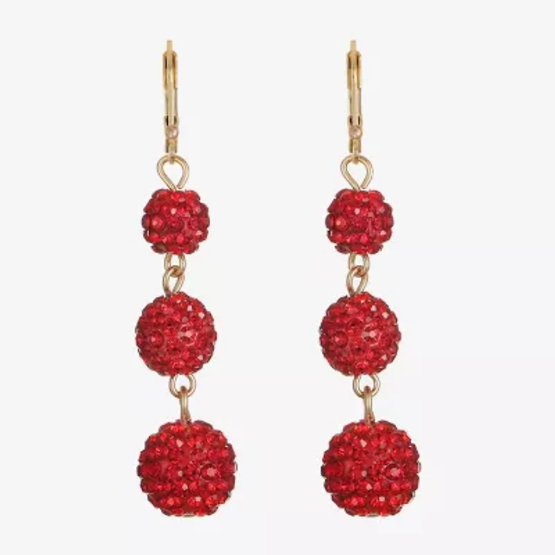 Monet Jewelry Womens Glass Drop Earrings