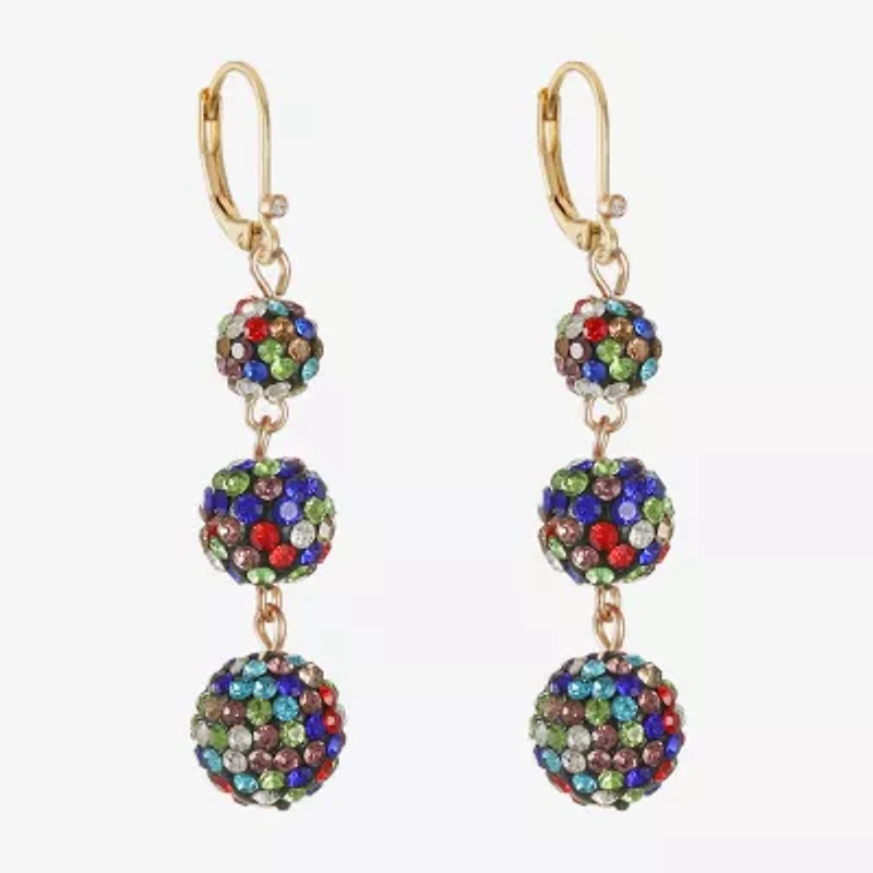 Monet Jewelry Womens Glass Drop Earrings