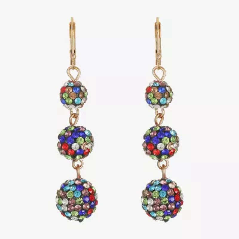 Monet Jewelry Womens Glass Drop Earrings