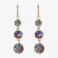 Monet Jewelry Womens Glass Drop Earrings