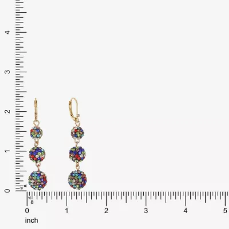 Monet Jewelry Womens Glass Drop Earrings
