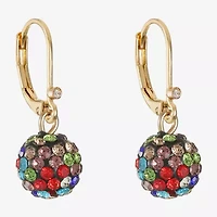 Monet Jewelry Womens Glass Round Drop Earrings