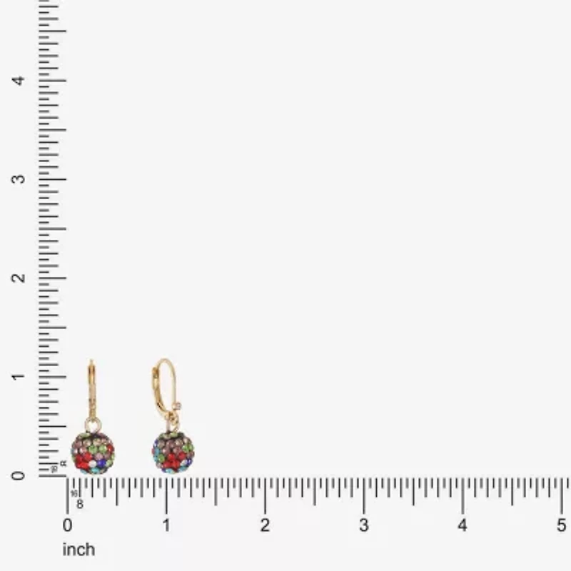 Monet Jewelry Womens Glass Round Drop Earrings