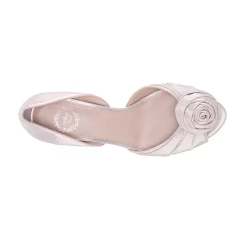 I. Miller Curly Womens Round Closed Toe Flat Heel Pumps