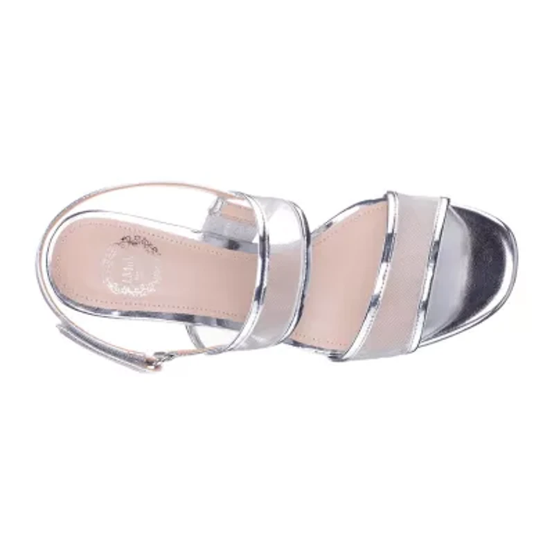 I. Miller Quana Womens Square Open Toe Block Heel Pumps