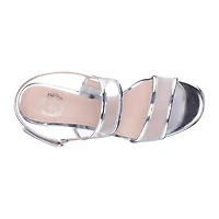 I. Miller Quana Womens Square Open Toe Block Heel Pumps