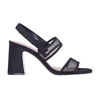 I. Miller Quana Womens Square Open Toe Block Heel Pumps