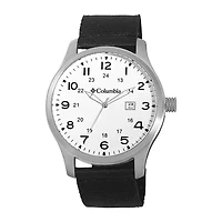 Columbia Sportswear Co.® Fieldmaster II Mens Black Canvas Strap Watch