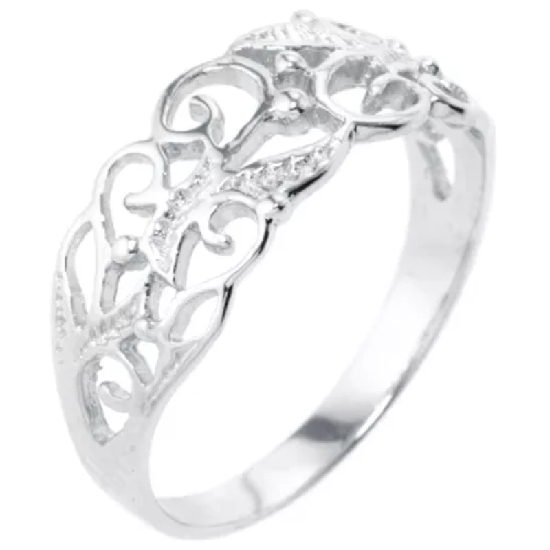 Silver Treasures Womens Sterling Band