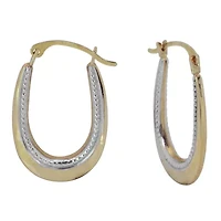 Womens 10K Gold 20mm Hoop Earrings
