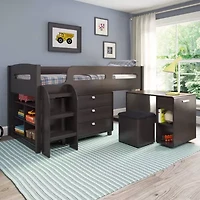 Corliving Madison 5 Pc All-In-One Loft Bed