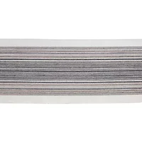 Design Imports Striped Fringe Ribbed Table Runner