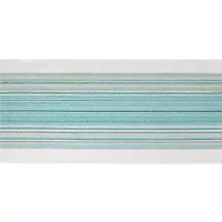 Design Imports Striped Fringe Ribbed Table Runner