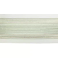 Design Imports Striped Fringe Ribbed Table Runner