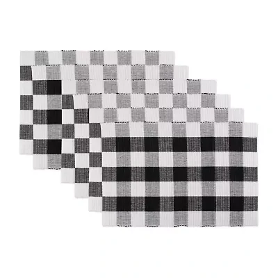 Design Imports Buffalo Check Ribbed 6-pc. Placemat