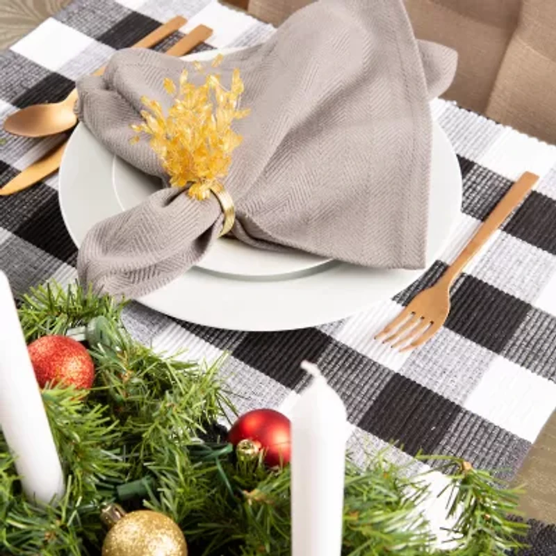 Design Imports Buffalo Check Ribbed 6-pc. Placemat