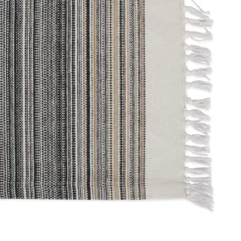 Design Imports Striped Fringed 6-pc. Placemat