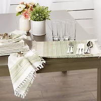 Design Imports Striped Fringed 6-pc. Placemat