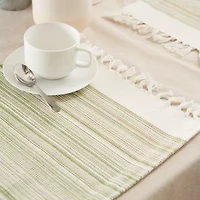 Design Imports Striped Fringed 6-pc. Placemat