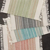Design Imports Striped Fringed 6-pc. Placemat