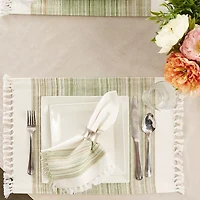 Design Imports Striped Fringed 6-pc. Placemat