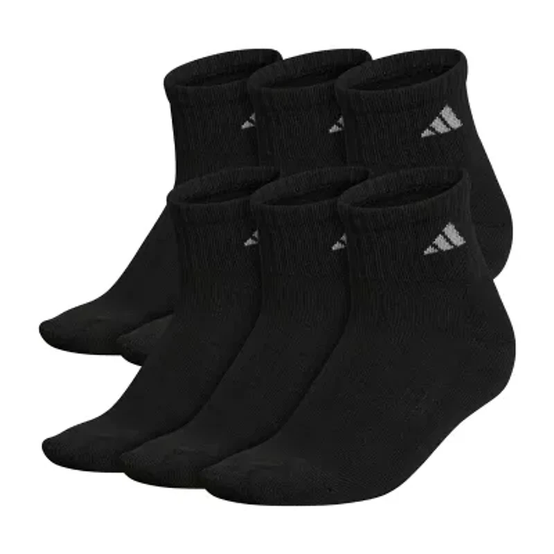 adidas Cushioned Womens 6 Pair Quarter Ankle Socks