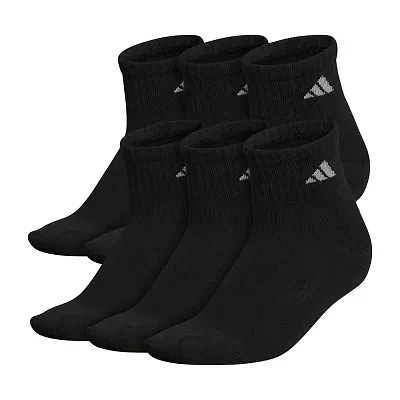 adidas Cushioned Womens 6 Pair Quarter Ankle Socks