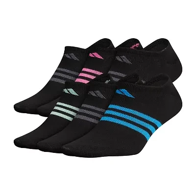 adidas Womens 6 Pair No Show Socks