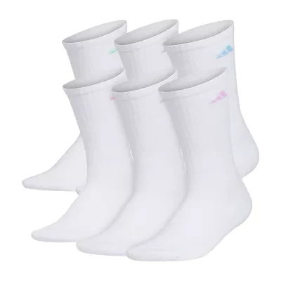 adidas Cushioned Womens 6 Pair Crew Socks