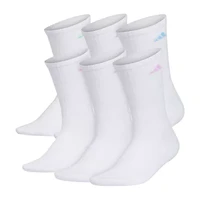 adidas Cushioned Womens 6 Pair Crew Socks
