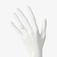 Limited Quantities! Womens 1/10 CT. T.W. Natural White Diamond Sterling Silver Halo Cocktail Ring
