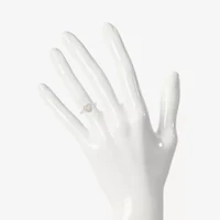 Limited Quantities! Womens 1/10 CT. T.W. Natural White Diamond 10K Rose Gold Sterling Silver Heart Halo Cocktail Ring