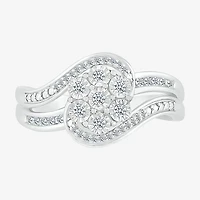Limited Quantities! Womens 1/6 CT. T.W. Natural White Diamond Sterling Silver Cocktail Ring
