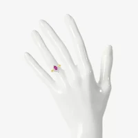 Modern Bride Gemstone Womens Lab Created Pink Sapphire 14K Gold Pear Bridal Set