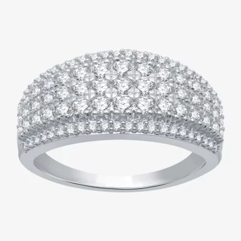 Womens 1 CT. T.W. Natural White Diamond 10K Gold Anniversary Band