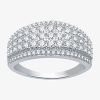 Womens 1 CT. T.W. Natural White Diamond 10K Gold Anniversary Band
